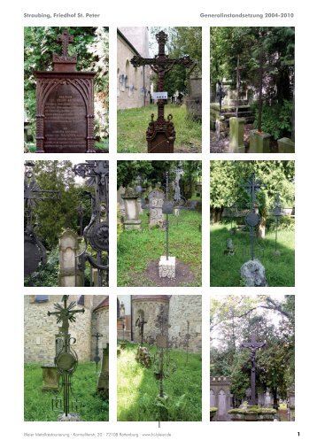 Straubing Historischer Friedhof – Metallrestaurierung ... - HJ Bleier