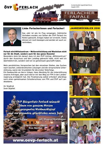 Ferlacher Faifale Ausgabe Dezember 2010 - Oevp Ferlach