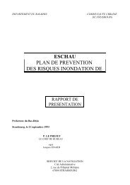 Rapport de présentation PERI CUS Eschau - Préfecture de la région ...