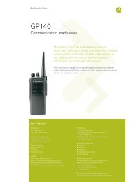 GP140 DataSheet - Motorola Solutions