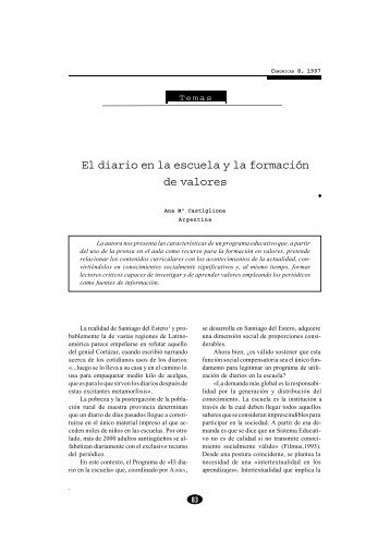 El diario en la escuela y la formaciÃ³n de valores - Quaderns Digitals