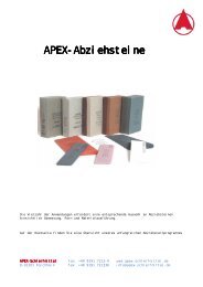 Apex-Abziehsteine - APEX - Schleifmittel