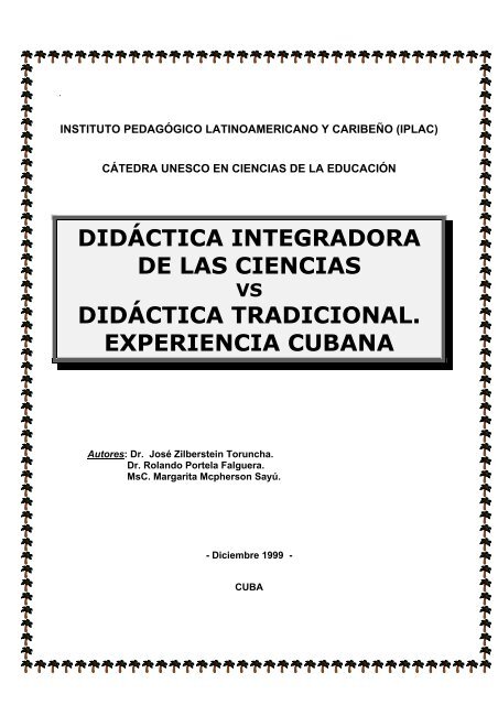 DIDÃCTICA INTEGRADORA DE LAS CIENCIAS ... - Quaderns Digitals