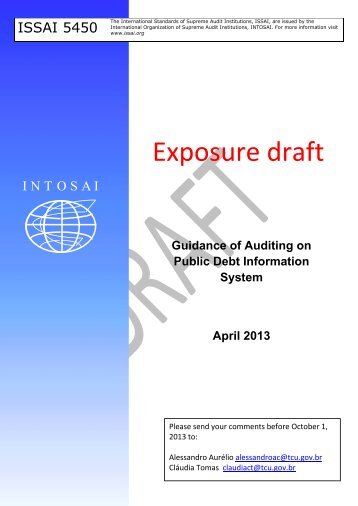 Exposure draft - ISSAI