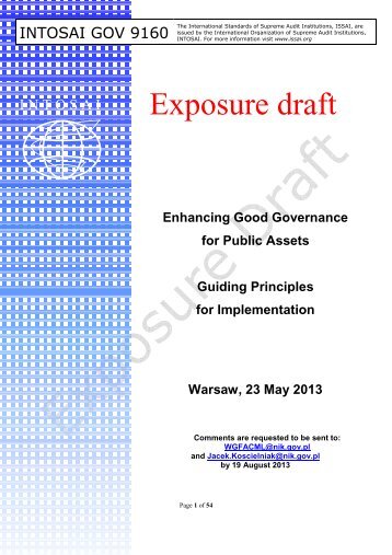 intosai auditing standards 8) able to access recent development and changes in international accounting standards, international auditing standards and current issues through monthly journals and magazines published from intosai and asosai. intosai auditing standards 8) able to access recent development and changes in international accounting standards, international auditing standards and current issues through monthly journals and magazines published from intosai and asosai.