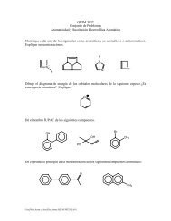 QUIM 3032 Conjunto de Problemas Aromaticidad y ... - Coqui.Net