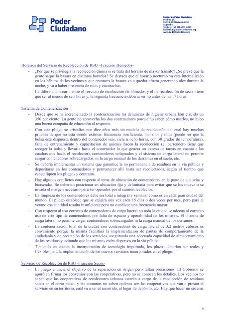 Informe sobre modificaciones efectuadas a los ... - Poder Ciudadano