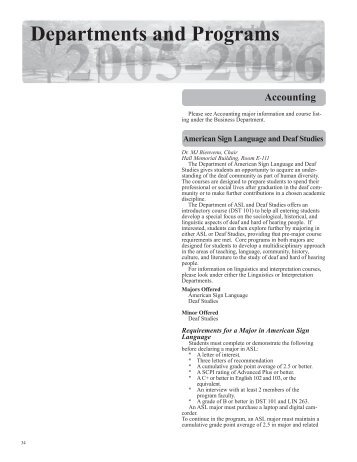 catalog 05-06.indd - Undergraduate Admissions - Gallaudet University