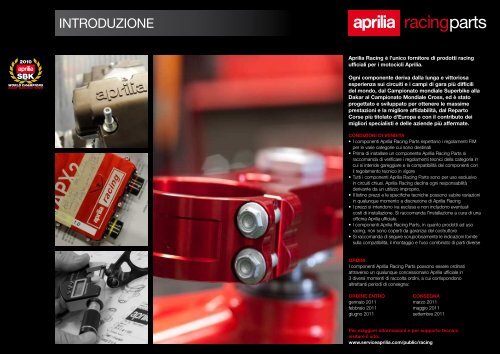 2011 CATALOGO - Aprilia