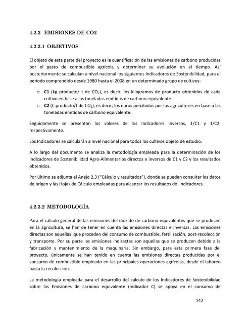 Indicadores de sostenibilidad de la agricultura y ganaderÃ­a espaÃ±olas