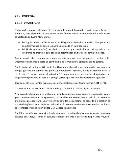 Indicadores de sostenibilidad de la agricultura y ganaderÃ­a espaÃ±olas