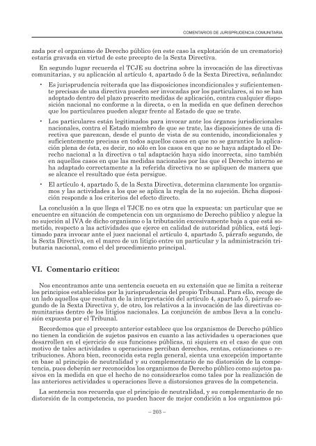 Comentarios de Jurisprudencia Comunitaria - Consejo General de ...