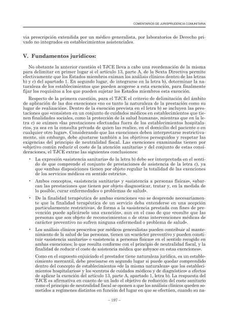 Comentarios de Jurisprudencia Comunitaria - Consejo General de ...