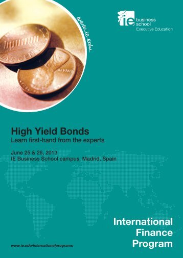 High Yield Bonds International Finance Program