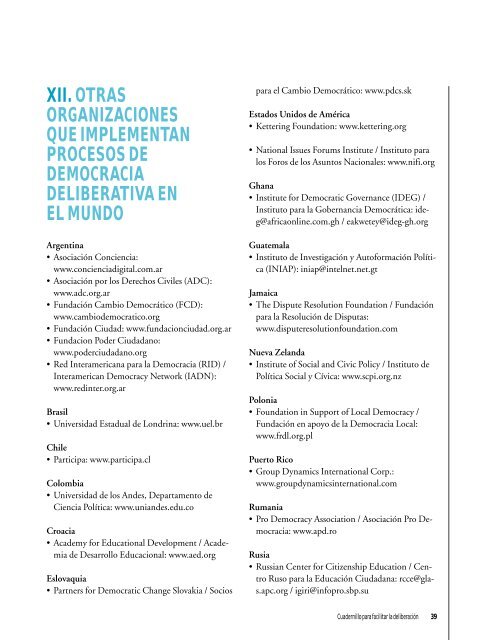 problemas en la democracia - Poder Ciudadano