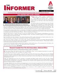 INFORMER - ALS Association - Minnesota Chapter