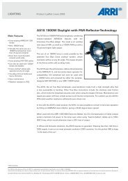 AS18 1800W Daylight with PAR-Reflector-Technology - Arri