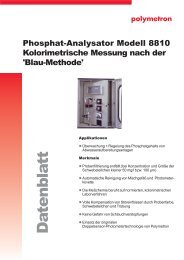 8810 - Phosphat - Kolorimetrische Messung nach der