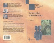 Conservation of Wood Artifacts A Handbook Natural Science