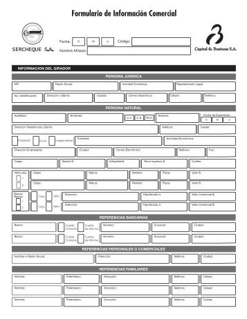 FORMULARIO DE INFORMACION COMERCIAL 08.pdf - Sercheque