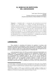 EL DERECHO DE REPETICION DEL ASEGURADOR - HispaColex