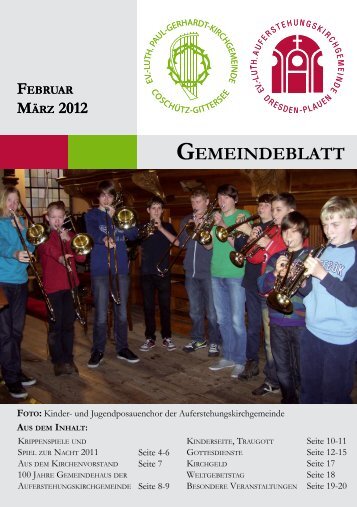 GEMEINDEBLATT GEMEINDEBLATT - Auferstehungskirche ...