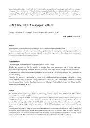 CDF Checklist of Galapagos Reptiles - CDF Galapagos Species ...