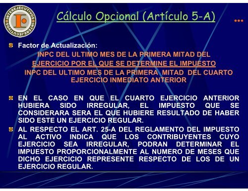 pago de impuesto al activo. - Interejecutivos