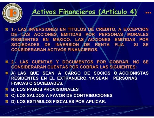 pago de impuesto al activo. - Interejecutivos