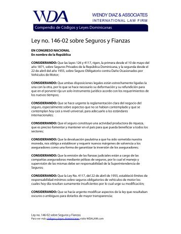 LEY 146 02 SOBRE ley 146 02 sobre: