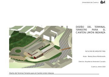 diseño del terminal terrestre para el cantón limón indanza