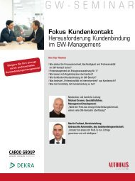 GW-SEMINAR - Autohaus