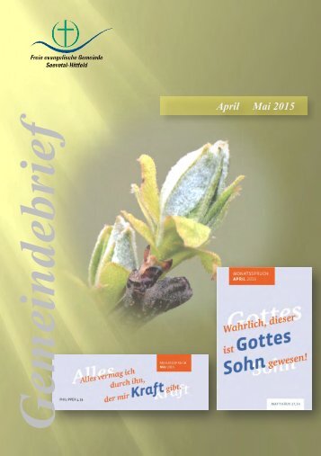 Gemeindebrief April/Mai 2015