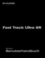Benutzerhandbuch | Fast Track Ultra 8R - M-Audio