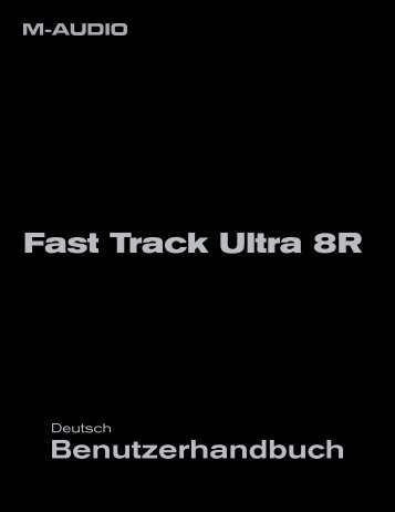 Benutzerhandbuch | Fast Track Ultra 8R - M-Audio