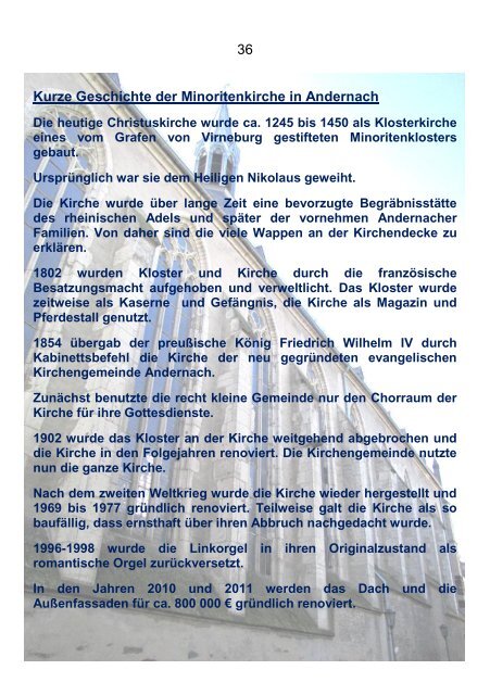 Die Geschichte der Christuskirche - ev-kirche-andernach.de