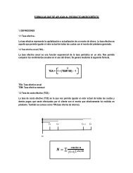 TEA = 1 + (TEM/100) - 1 - Financiera Universal