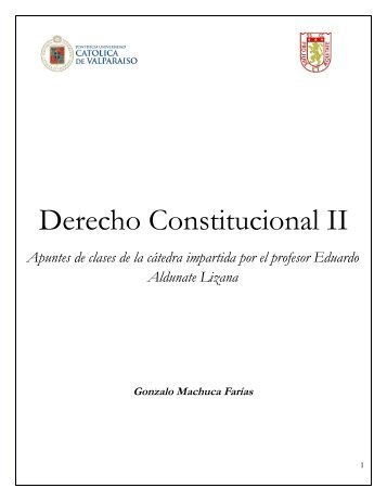 Derecho Constitucional II - Central de Apuntes CED PUCV