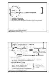 Tema 7 LOS OBJETIVOS DE LA EMPRESA - Monovardigital