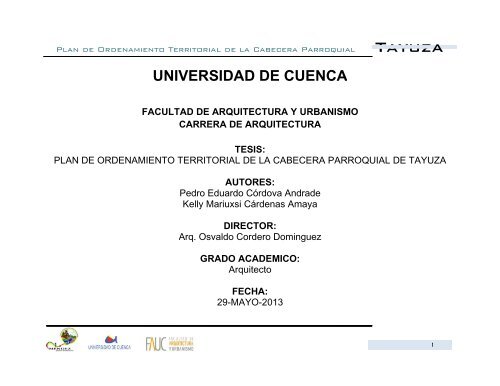 Ta ayuz a - Repositorio de la Universidad de Cuenca