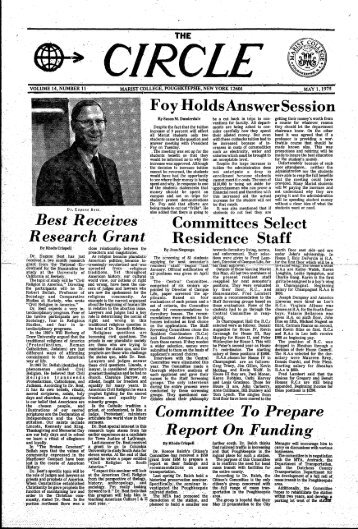 Vol. 14 No. 11, May 1, 1975 - Marist College