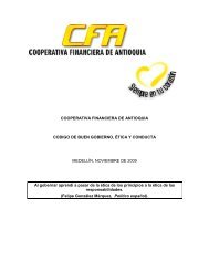 Código del Buen Gobierno - Cooperativa Financiera de Antioquia