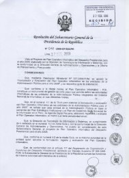 Plan Operativo InformÃ¡tico del aÃ±o 2009 - Presidencia de la ...