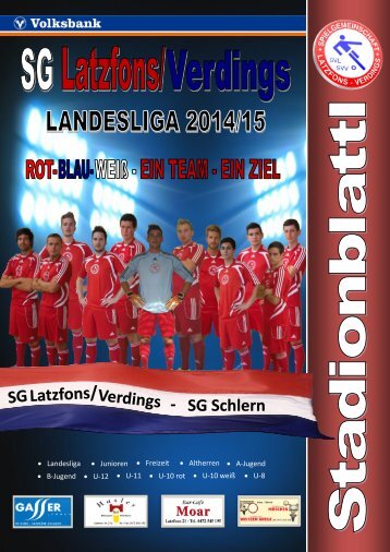 Stadionblattl SG Latzfons/ Verdings - SG Schlern