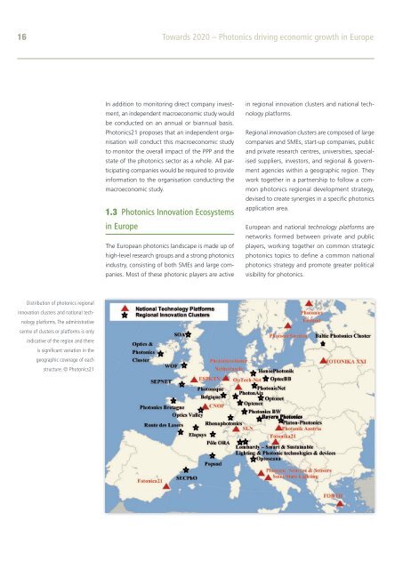 Towards 2020 – Photonics driving economic growth in Europe