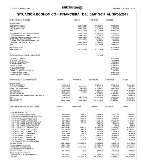 Boletin Oficial - 6 de Agosto de 2011 - AÃ±o XIX - NÂº 468 - Gobierno ...