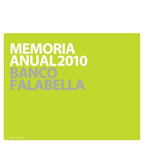 Memoria Anual - Banco Falabella