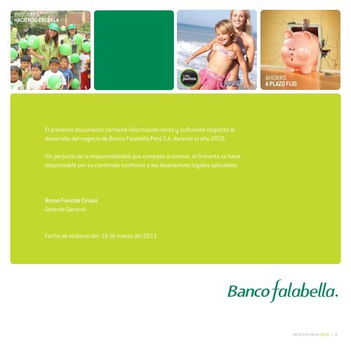 Memoria Anual - Banco Falabella