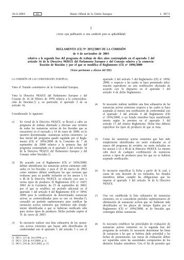 DO L 307 de 24.11.2003, p. 1. - EUR-Lex