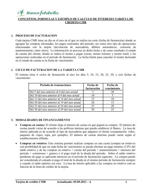 Tarjeta CMR - Banco Falabella